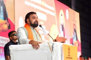 पटना के ज्ञान भवन में संत शिरोमणि गुरु रविदास जी की 650वीं जयंती वर्ष के पावन अवसर पर समरसता संकल्प अभियान का शुभारंभ किया