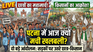 पटना में आज दो बड़े आंदोलन: छात्र-किसान सड़कों पर, कई इलाकों में प्रदर्शन और मार्च
