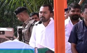 निशांत कुमार ने भरी चुनावी हुंकार, सर्वेश कुमार और घनश्याम राय के लिए मांगे वोट