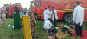 पटना एयरपोर्ट पर आंशिक आपातकालीन अभ्यास सफल, अग्निशमन सेवा, पुलिस और मेदांता की टीम ने लिया हिस्सा