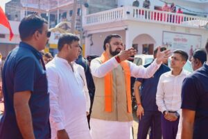 मां दुर्गा के दरबार में पहुंचे मुख्यमंत्री सम्राट चौधरी, तेलडीहा में रिवर फ्रंट का किया निरीक्षण