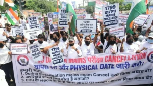 गांधी मैदान से निकला दारोगा अभ्यर्थियों का मार्च, JP गोलंबर पर पुलिस ने रोका; CM से मिलने की मांग