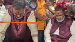 पप्पू यादव को आया चक्कर, गिरते-गिरते बचे सांसद; दुर्गा पूजा कार्यक्रम में अचानक बिगड़ी तबीयत